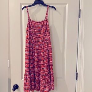 Loft red sundress size 2